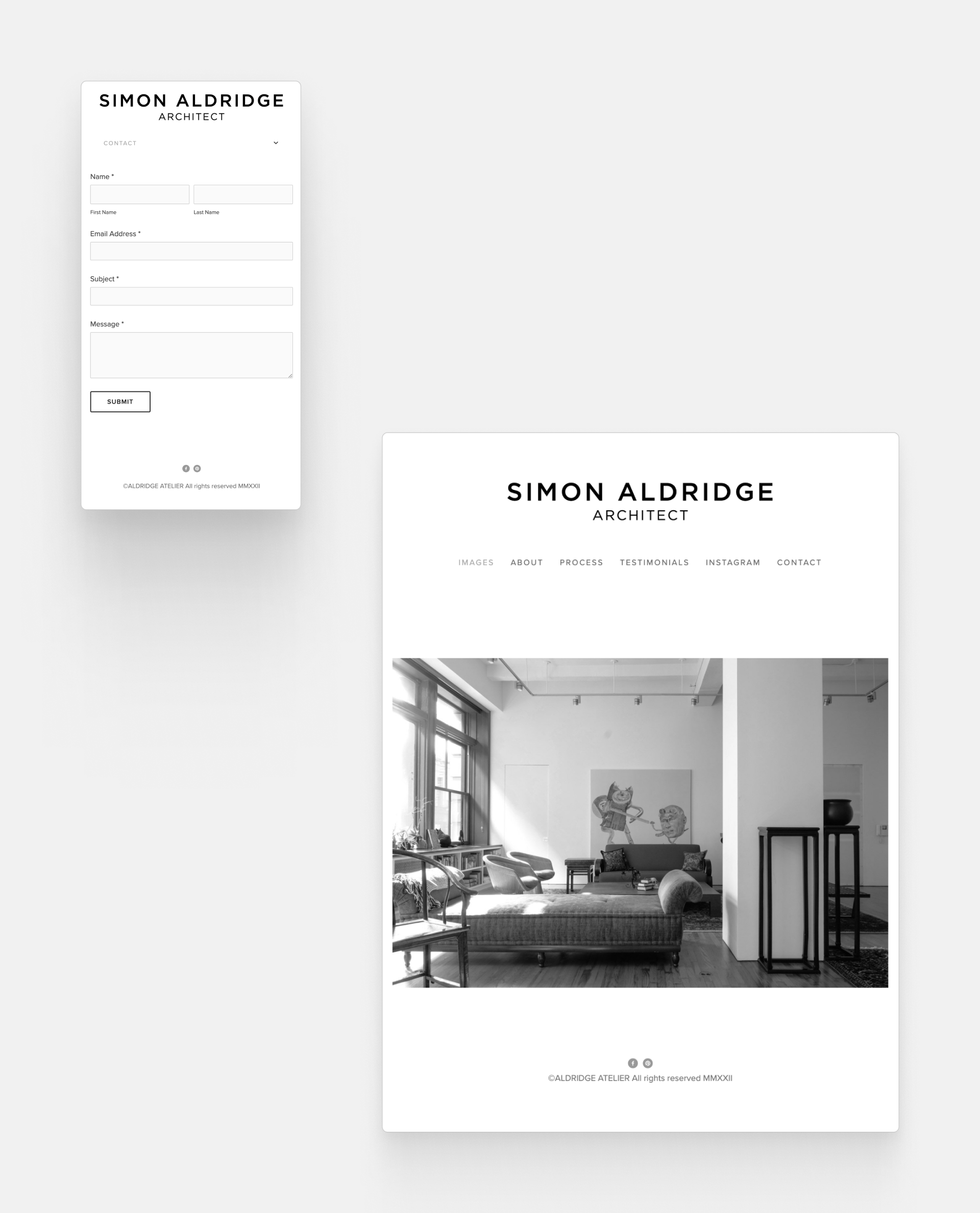 Simon Aldridge homepage