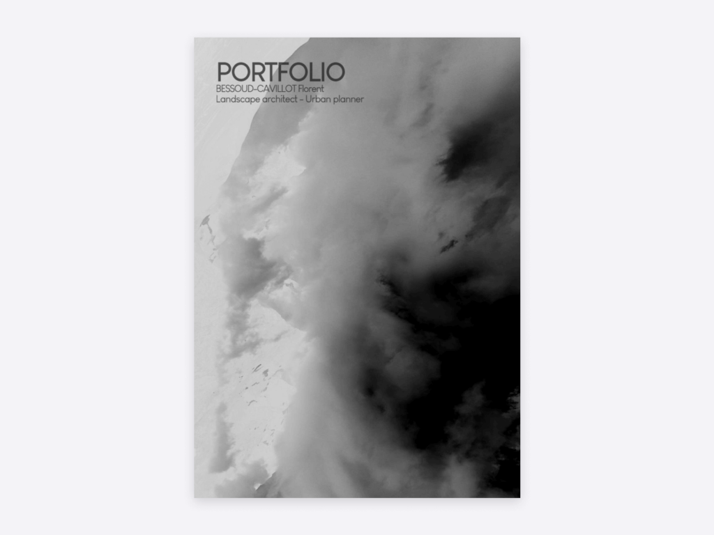 PDF landscape architecture portfolio is this one by Florent Bessoud-Cavillot